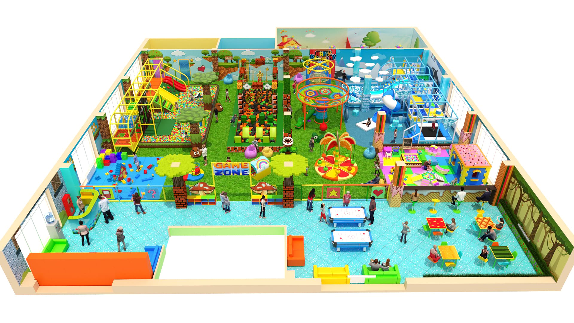 Детский игровой центр 700 м2 "Game Land"