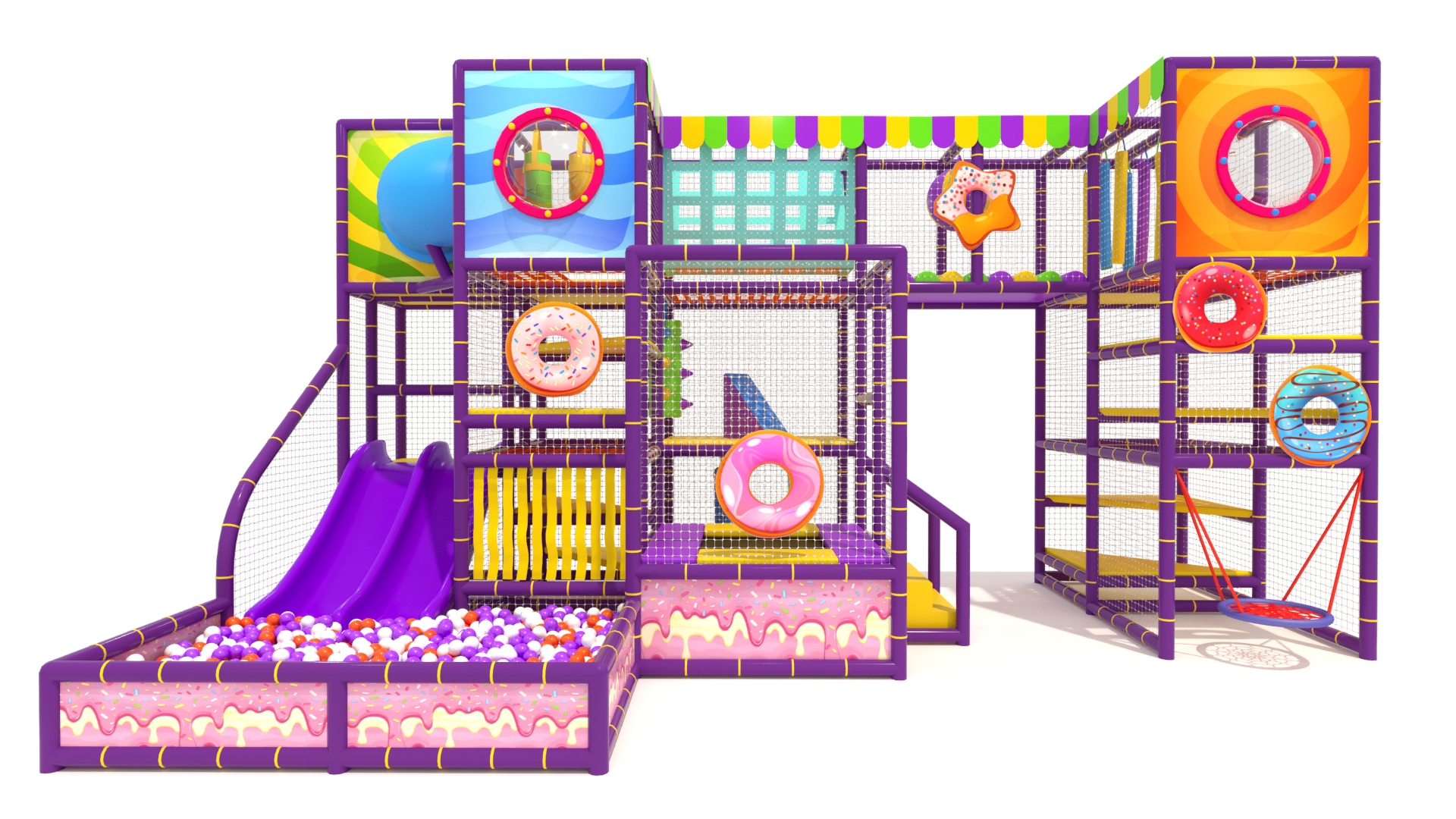 Детский игровой лабиринт "Пончик"