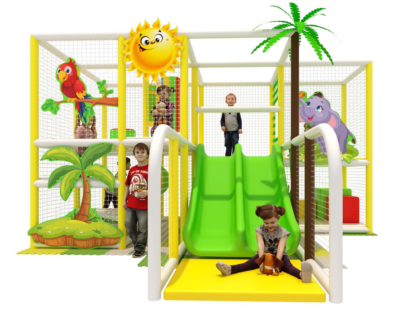 Детский игровой лабиринт "Тропический сад"