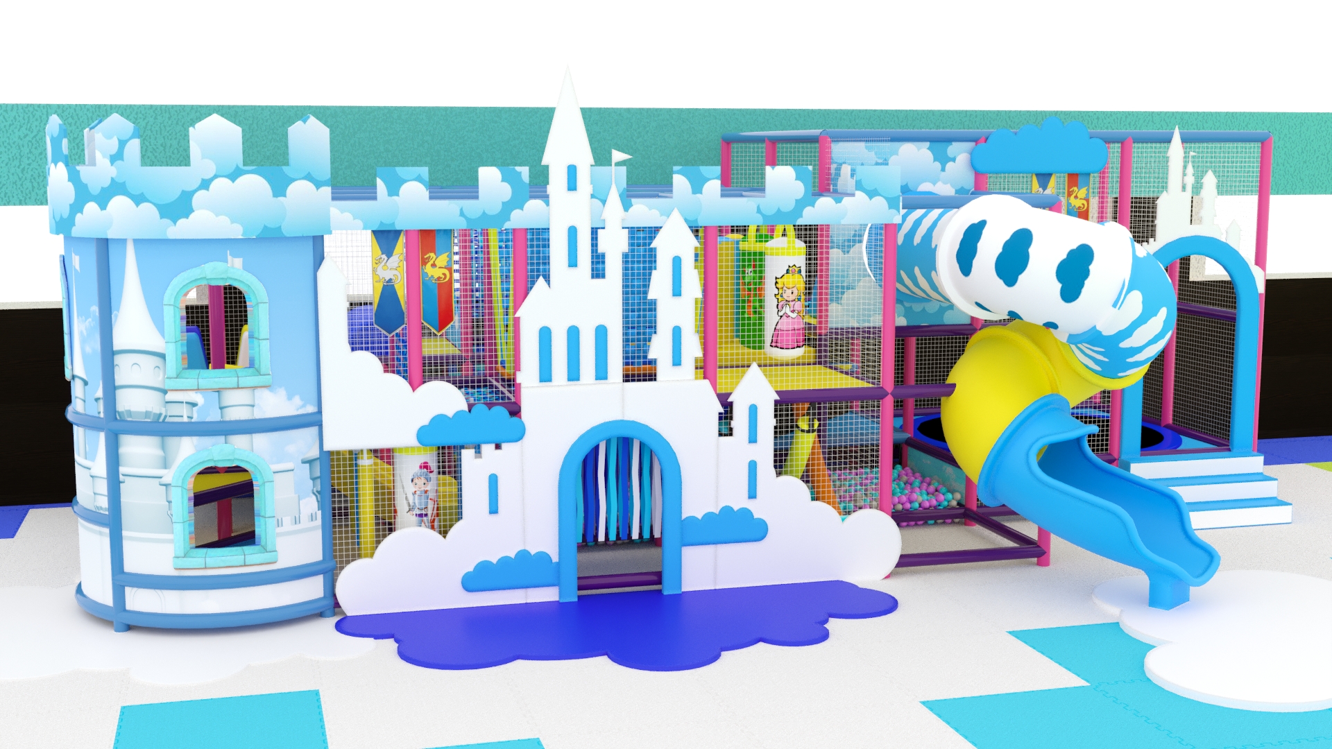 Детский игровой лабиринт "Воздушный замок"